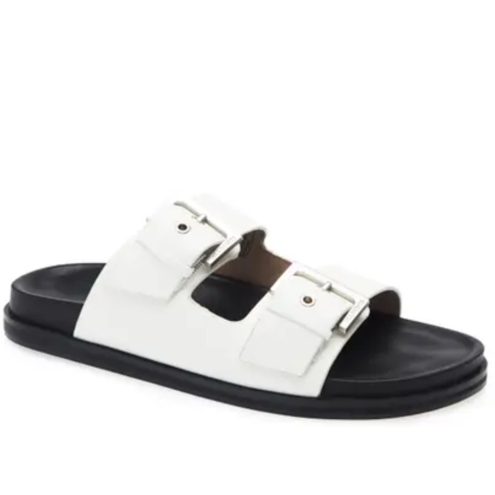 All Saints Mia Double Strap Slide Sandal sz 40